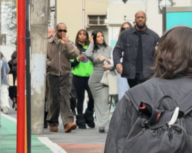 Kim Kardashian and rumored boyfriend Lewis Hamilton spotted walking together during their family trip to Tokyo, Japan.