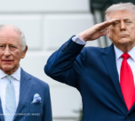 King Charles and Donald Trump at White House state dinner April 2026