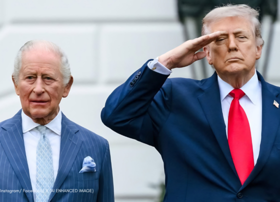 King Charles and Donald Trump at White House state dinner April 2026