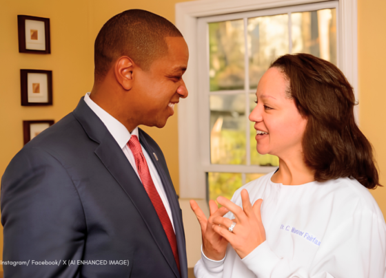 Justin Fairfax Virginia Lieutenant Governor and his wife